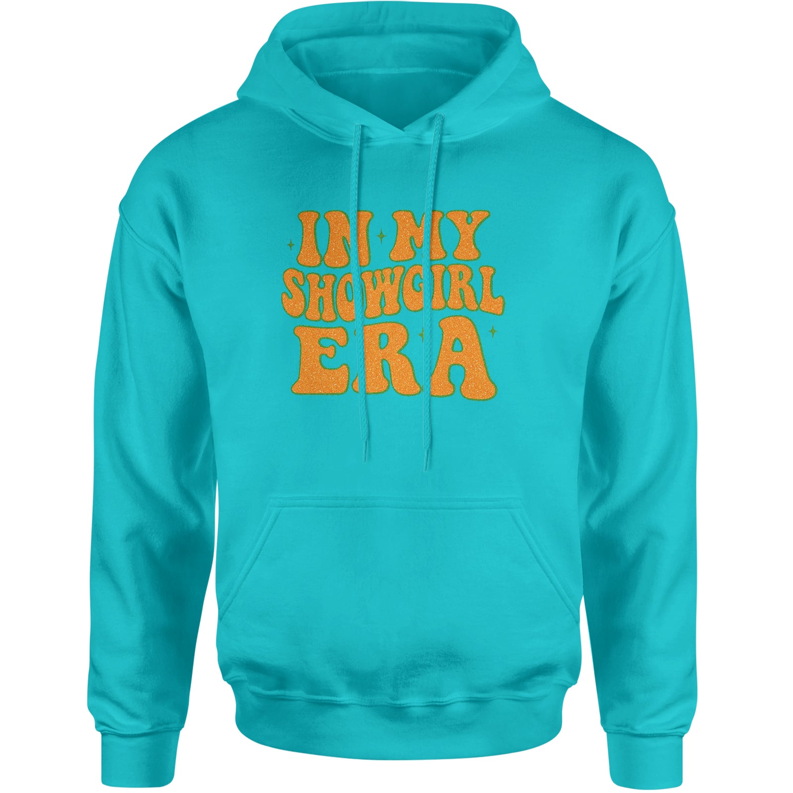 In My Showgirl Era Retro Adult Hoodie Sweatshirt Teal