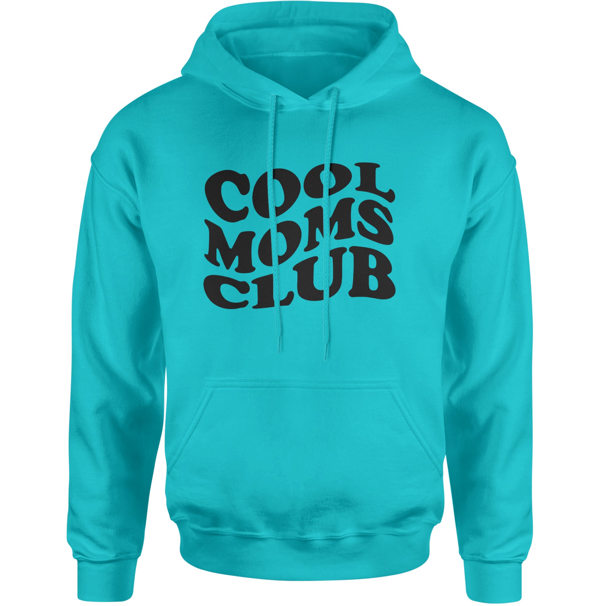 Cool Moms Club Mother Mama Adult Hoodie Sweatshirt Teal
