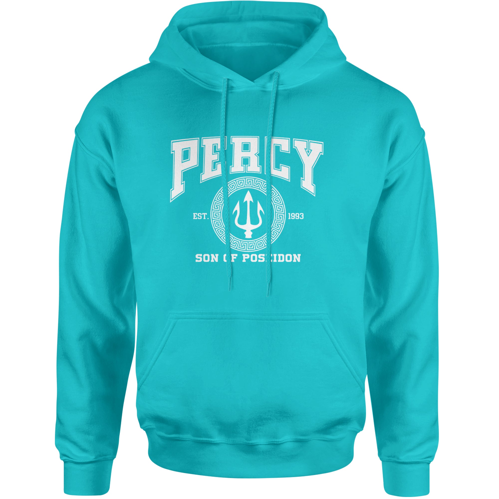 Percy Son Of Poseidon Sea God Adult Hoodie Sweatshirt Teal