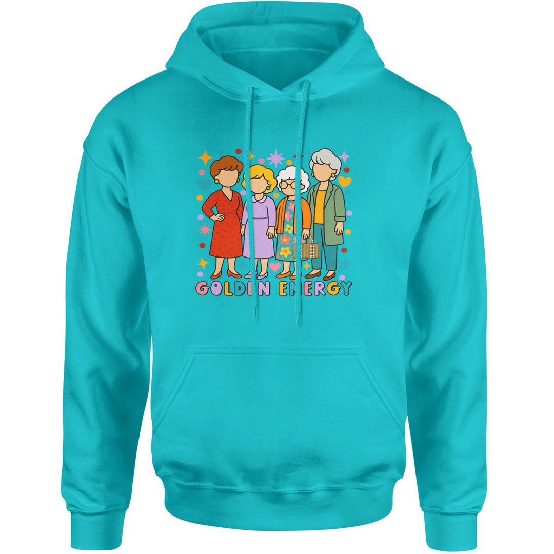 Golden Forever Golden Girls Adult Hoodie Sweatshirt Teal