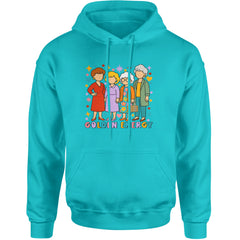 Golden Forever Golden Girls Adult Hoodie Sweatshirt Teal