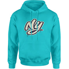 NYC New York City Grunge Street Adult Hoodie Sweatshirt Teal