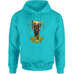 Hoist The Cone Pittsburgh Pride Adult Hoodie Sweatshirt Teal