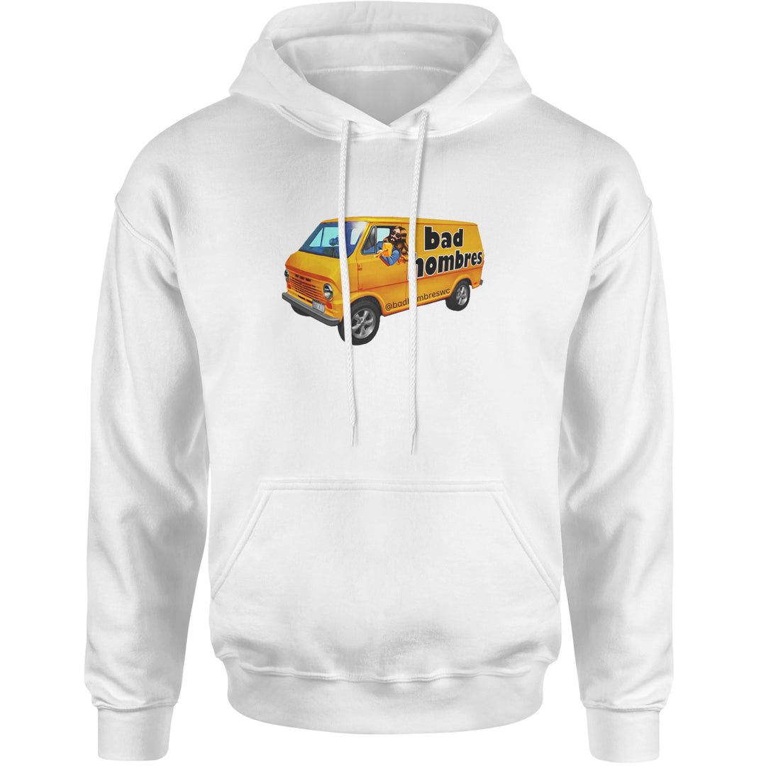 Bad Hombres Van West Chester Band Adult Hoodie Sweatshirt White