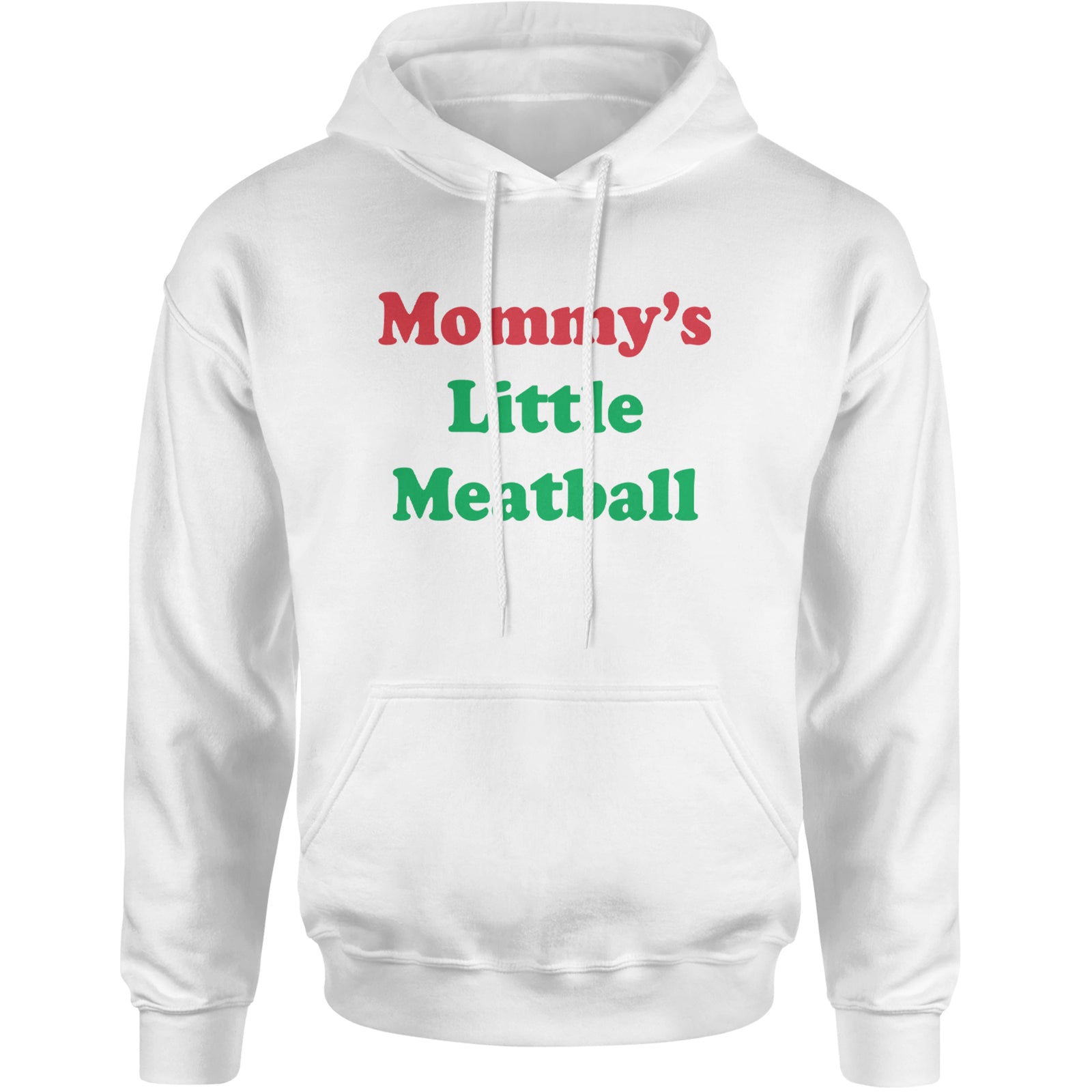 Mommy's Little Meatball Love Island Adult Hoodie Sweatshirt White