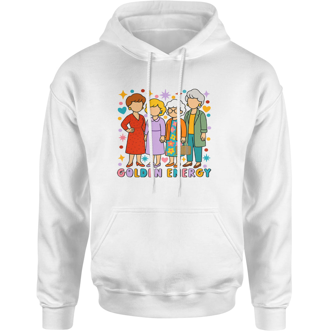 Golden Forever Golden Girls Adult Hoodie Sweatshirt White