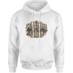Tennessee Legend Country Music Dolly Adult Hoodie Sweatshirt White