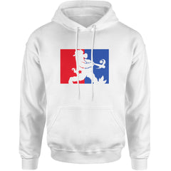 Batter Up Philly Baseball Phan Adult Hoodie Sweatshirt White