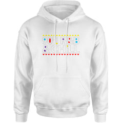 90s R&B and Chill Retro Throwback Adult Hoodie Sweatshirt White