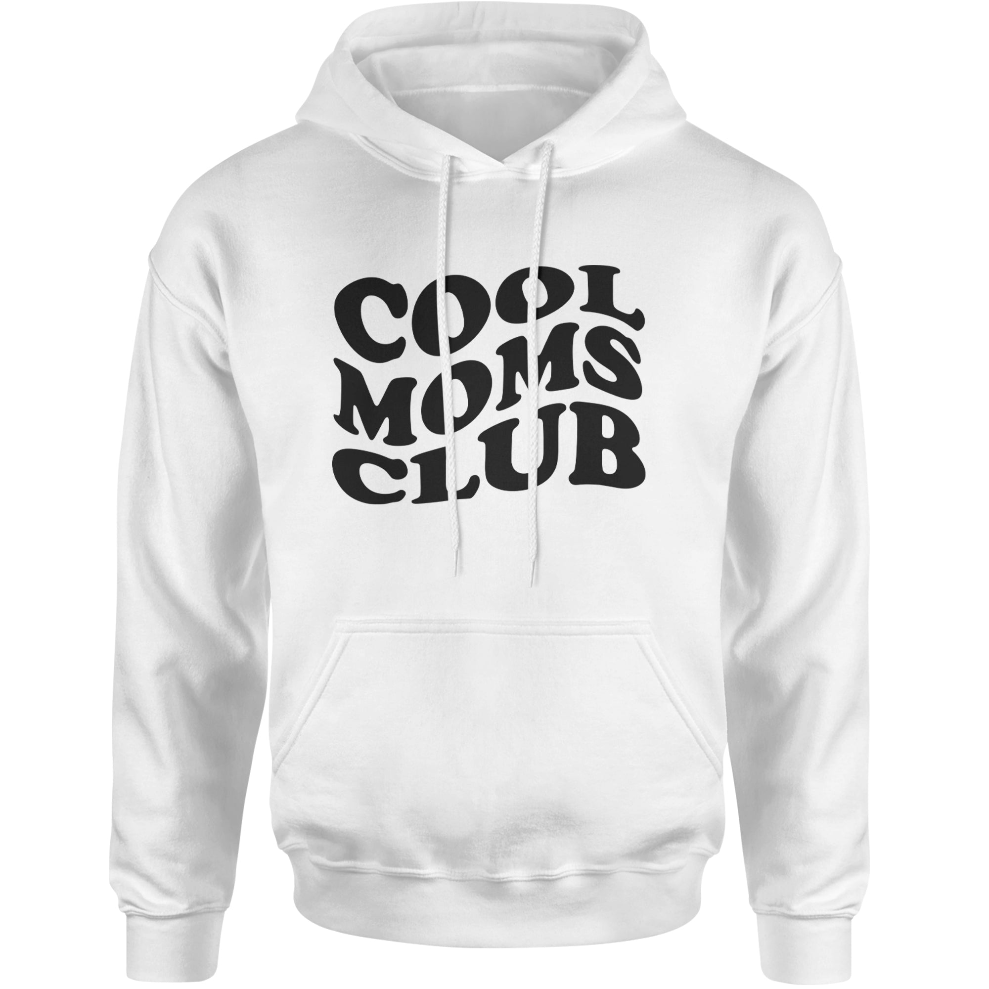 Cool Moms Club Mother Mama Adult Hoodie Sweatshirt White