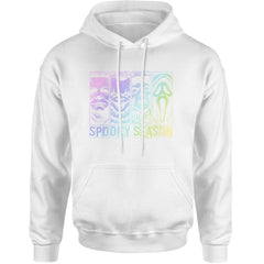 Spooky Season Horror Icons Halloween Adult Hoodie Sweatshirt White
