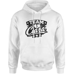 Team Ciara Scamanda Broken Heart Adult Hoodie Sweatshirt White