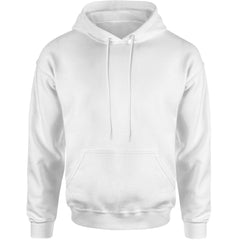 Basics - Pure &amp; Simple Blank Apparel Adult Hoodie Sweatshirt White
