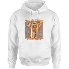 Tung Tung Tung Sahur Enforcer Adult Hoodie Sweatshirt White