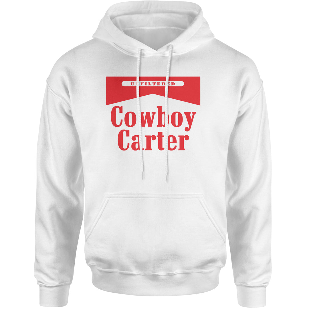 Cowboy Karter Country Act Two Adult Hoodie Sweatshirt White