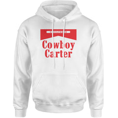 Cowboy Karter Country Act Two Adult Hoodie Sweatshirt White