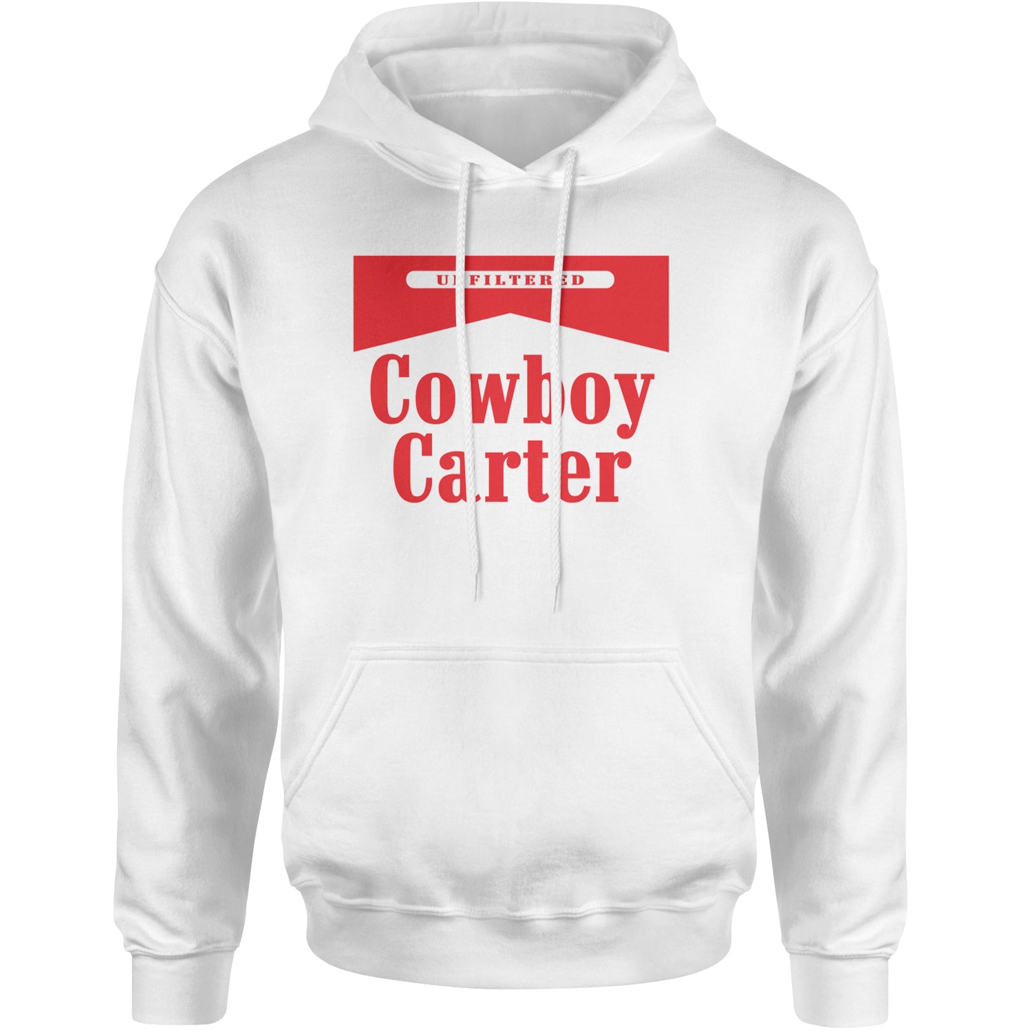 Cowboy Karter Country Act Two Adult Hoodie Sweatshirt White