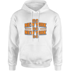 Go New York Go Basketball Adult Hoodie Sweatshirt White