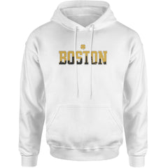Boston City Pride Irish Adult Hoodie Sweatshirt White