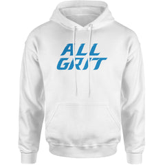 All Grit Detroit Football Adult Hoodie Sweatshirt White