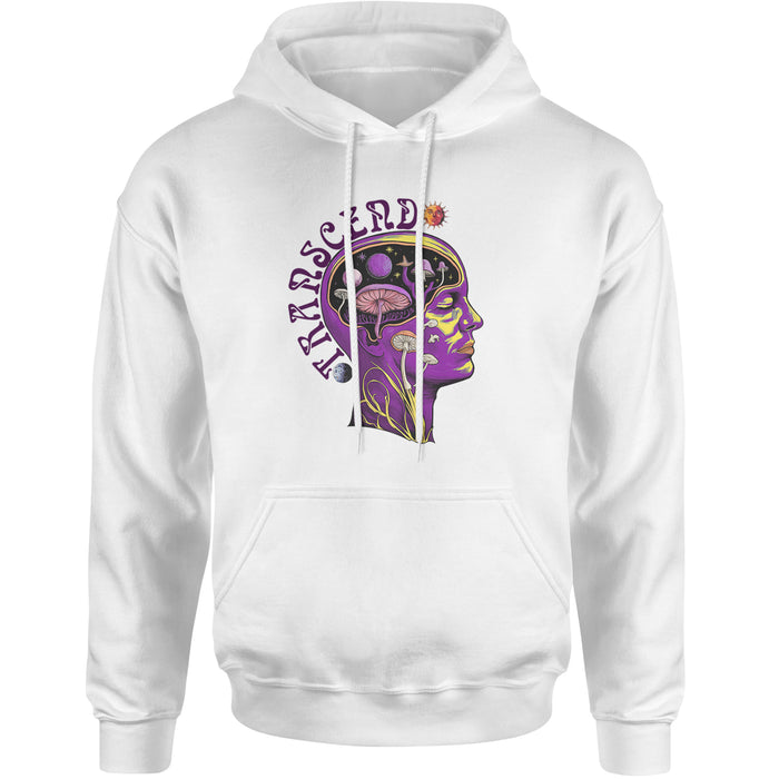 Psychedelic Cosmic Mushroom Head Adult Hoodie Sweatshirt