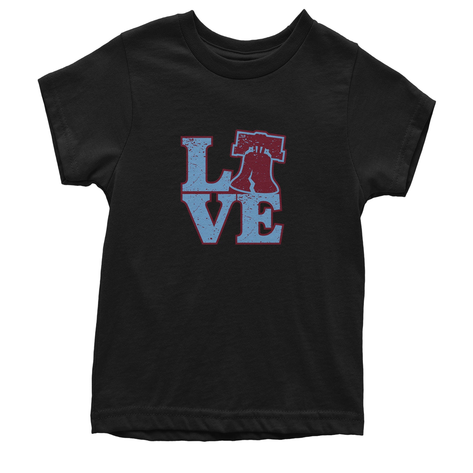 Love Philly Liberty Bell Youth T-shirt Black
