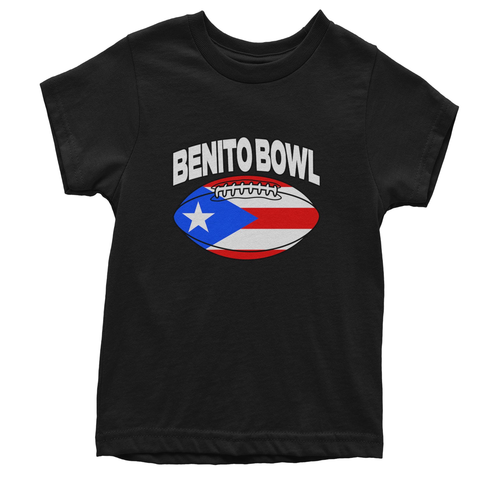 Benito Bowl Puerto Rico Football Youth T-shirt Black