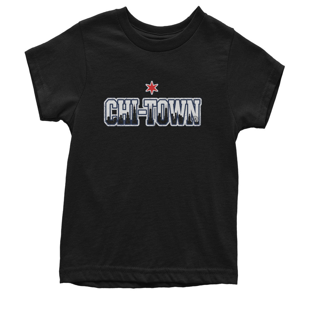 Chicago Chi-Town City Pride Youth T-shirt Black