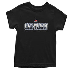 Chicago Chi-Town City Pride Youth T-shirt Black