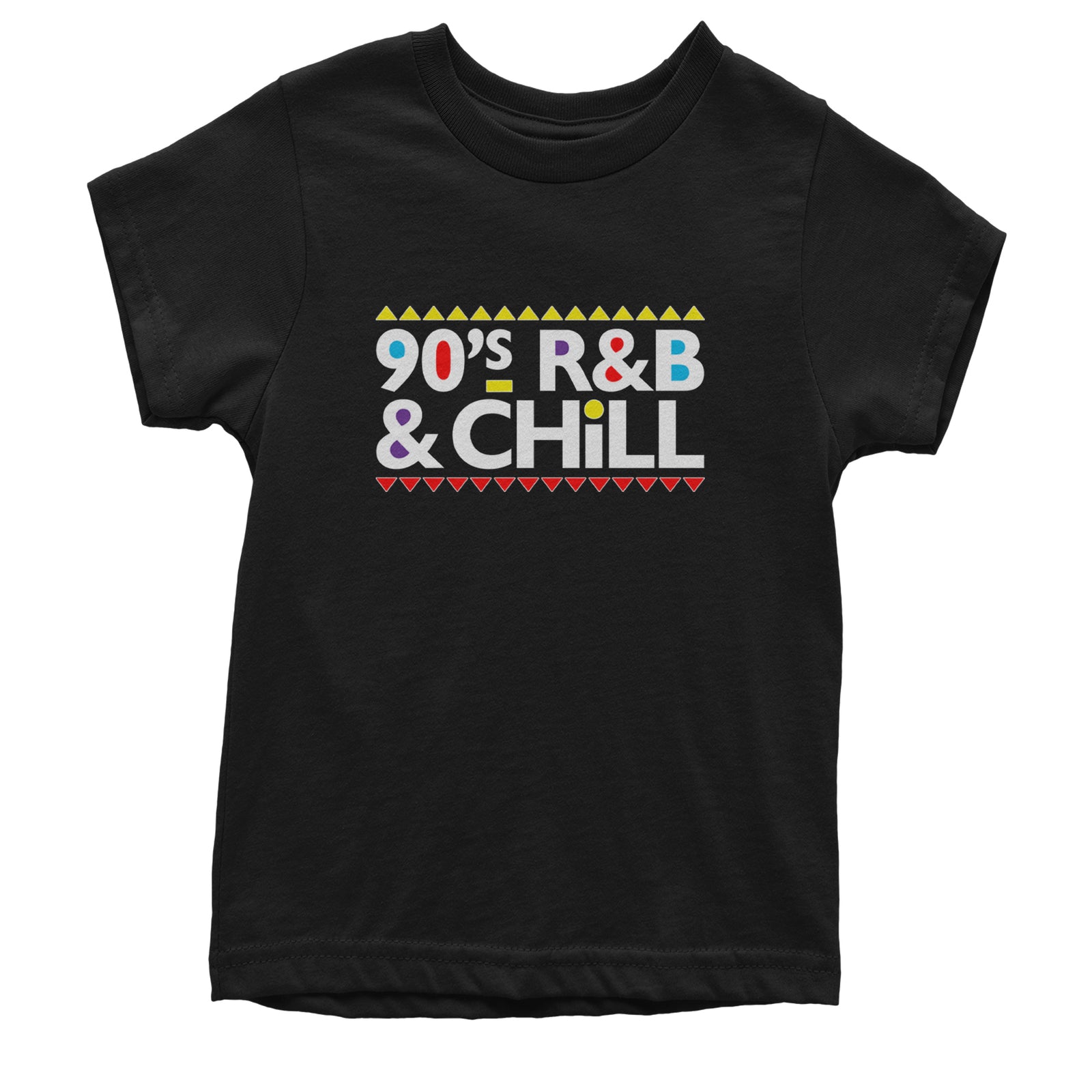 90s R&B and Chill Retro Throwback Youth T-shirt Black