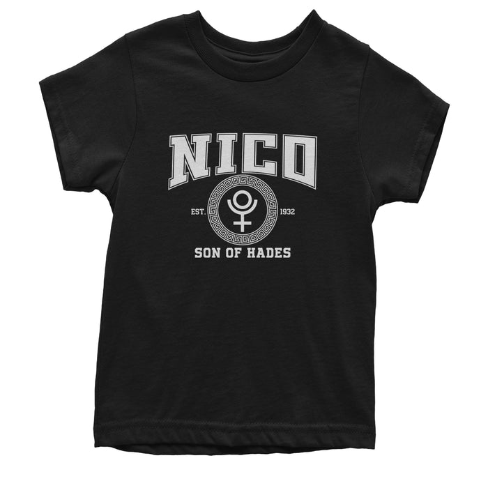 Nico Son of Hades Underworld Crest Youth T-shirt
