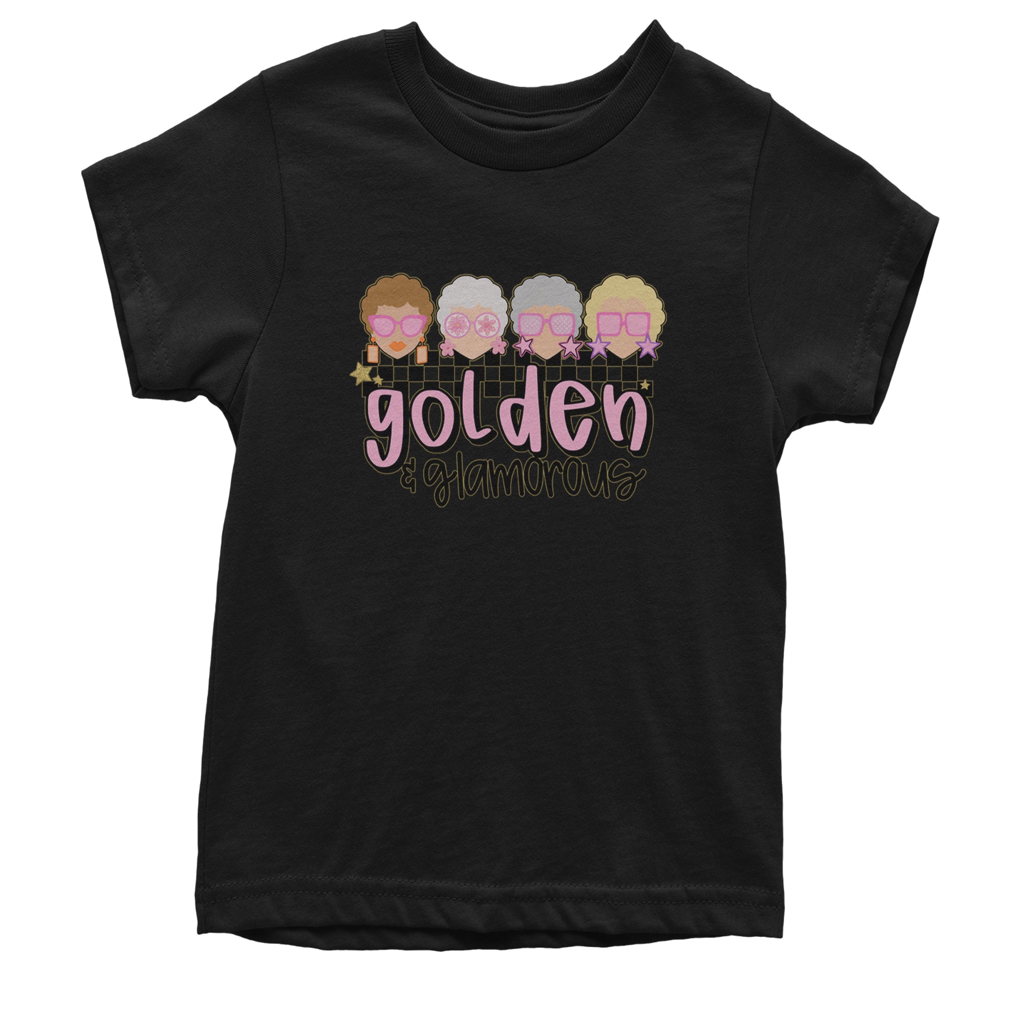 Golden And Glamorous Golden Girls Youth T-shirt Black