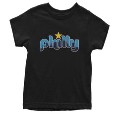 Skyline Philly Philadelphia Youth T-shirt Black