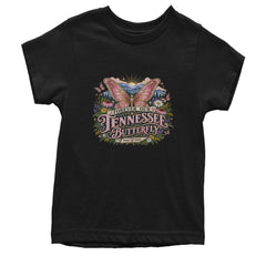 Forever Our Tennessee Butterfly Dolly Youth T-shirt Black