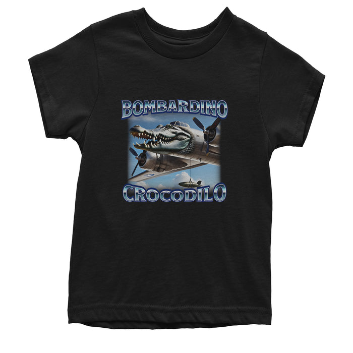 Bombardino Crocodilo Brainrot Youth T-shirt