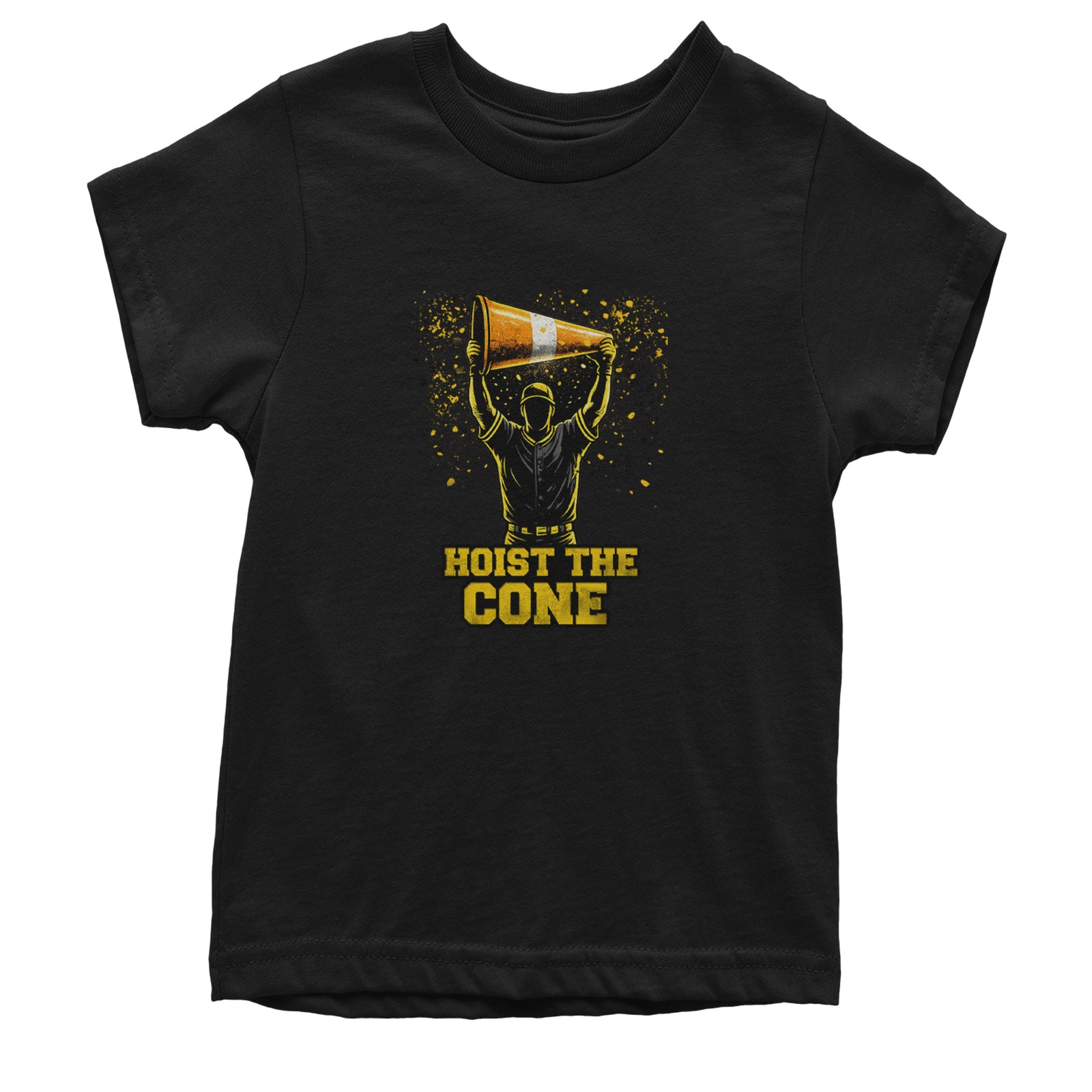 Hoist The Cone Pittsburgh Pride Youth T-shirt Black