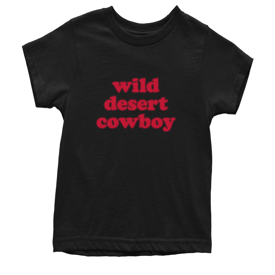Wild Desert Cowboy Country Youth T-shirt Black