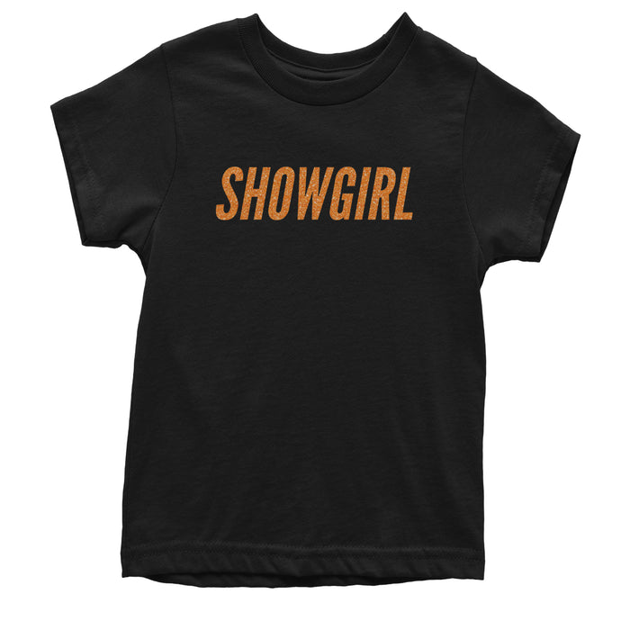 Showgirl Orange Glitter Youth T-shirt