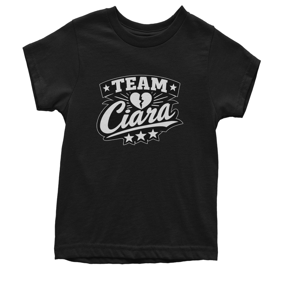 Team Ciara Scamanda Broken Heart Youth T-shirt Black