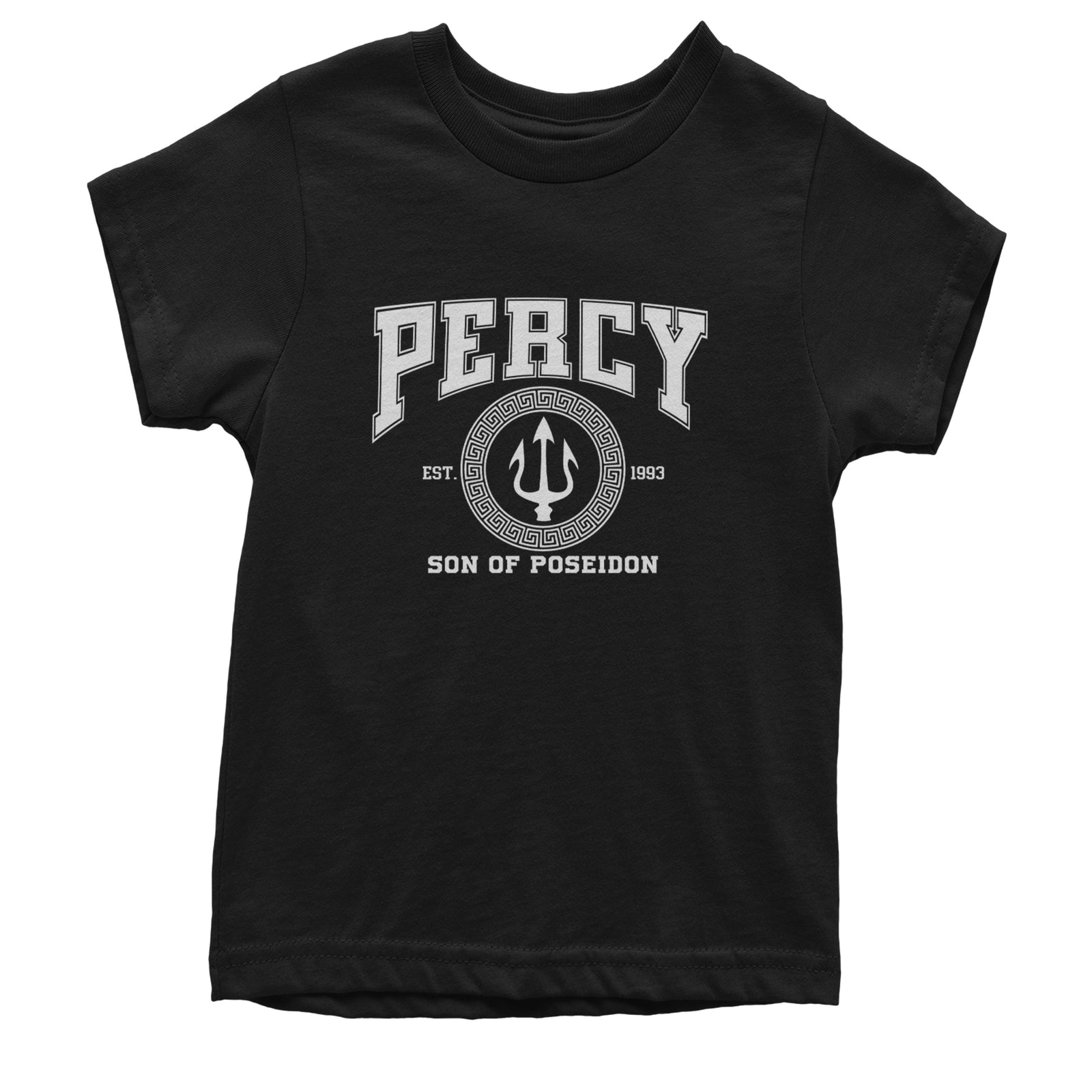 Percy Son Of Poseidon Sea God Youth T-shirt Black