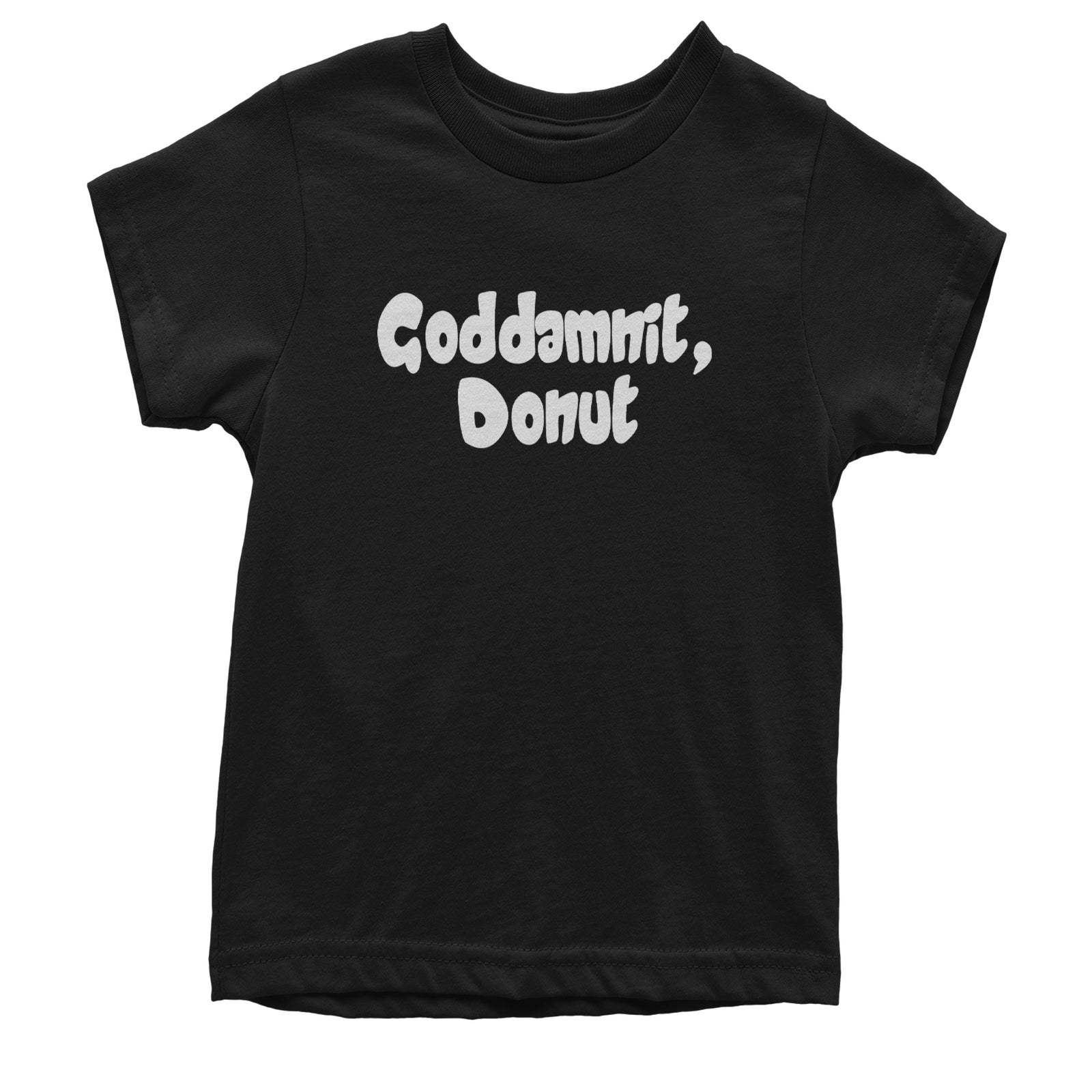 Godd-mnit, Donut Carl Youth T-shirt Black