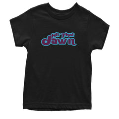 Hit That Jawn Philly Baseball graphic on Kids' Heavyweight Cotton T-Shirt in Black