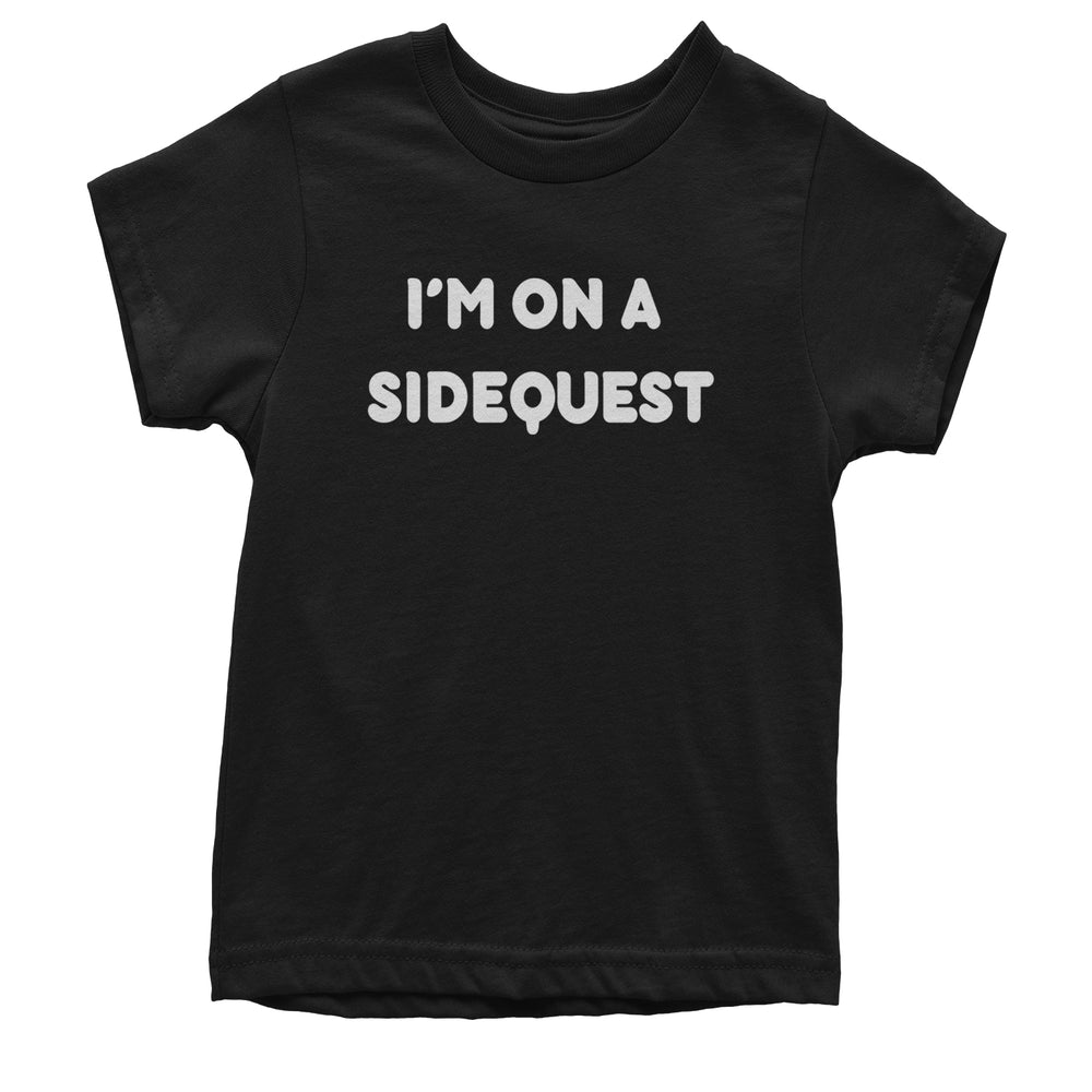 I'm On A Sidequest Festival Rave EDM graphic on Kids' Heavyweight Cotton T-Shirt in Black