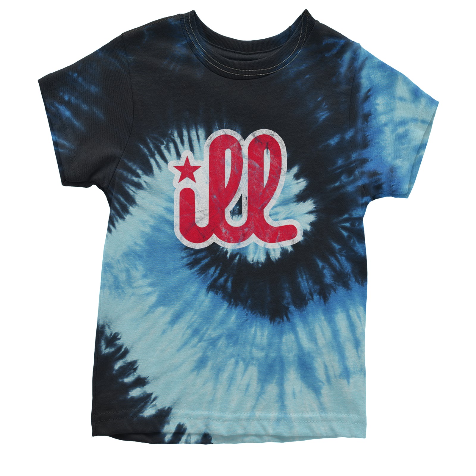 ILL Vintage It's A Philly Thing Youth T-shirt Tie-Dye Blue Ocean