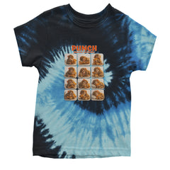 Punch Play Hard Love Harder Youth T-shirt Tie-Dye Blue Ocean