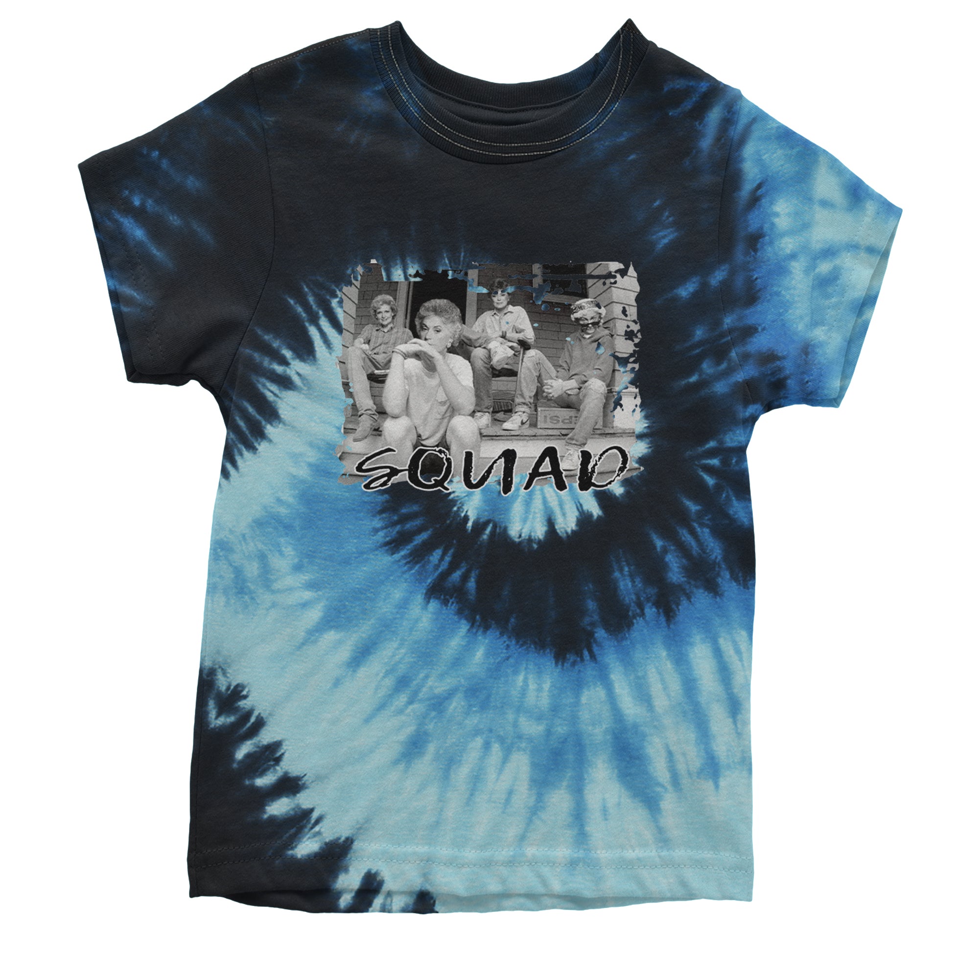 Squad Golden Girls Youth T-shirt Tie-Dye Blue Ocean