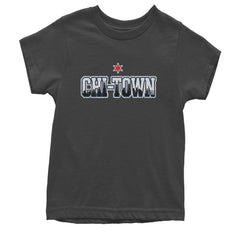 Chicago Chi-Town City Pride Youth T-shirt Charcoal Grey