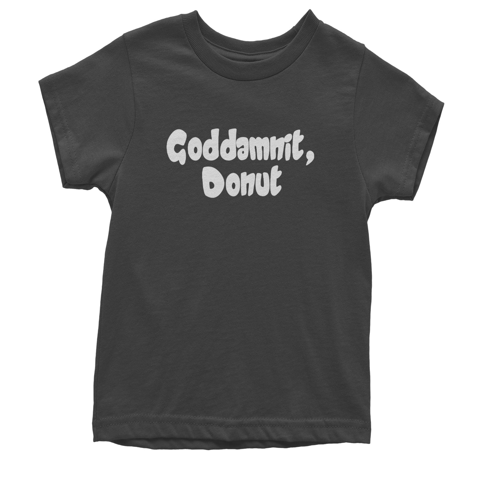 Godd-mnit, Donut Carl Youth T-shirt Black