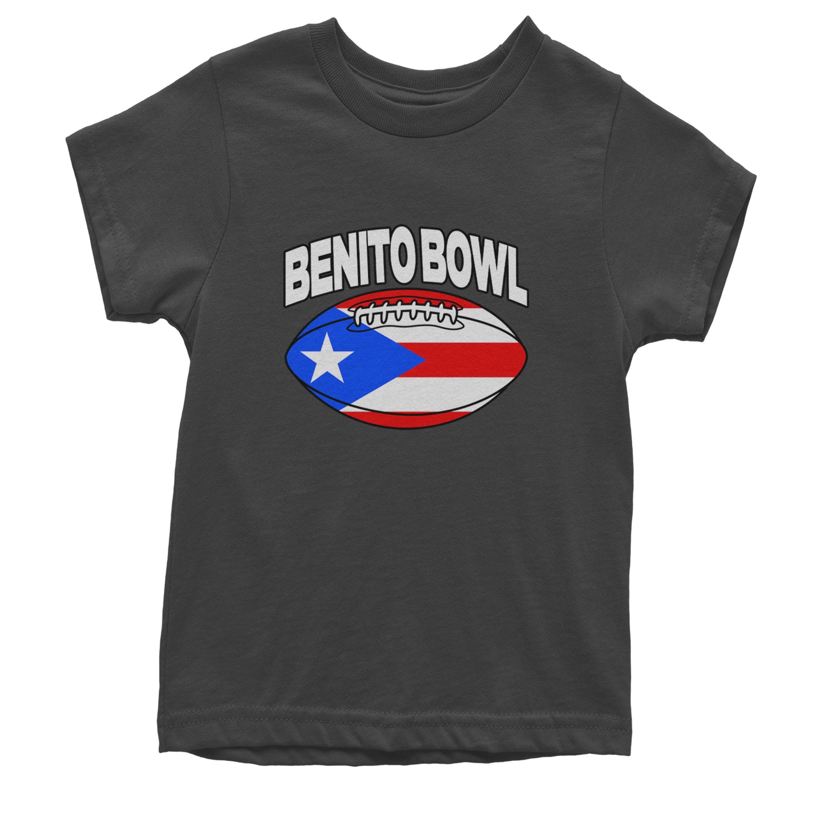 Benito Bowl Puerto Rico Football Youth T-shirt Black