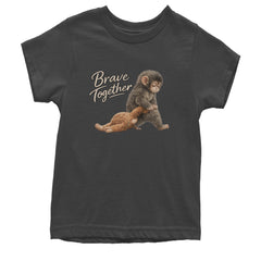Punch Brave Together Stuffed Animal Youth T-shirt Charcoal Grey